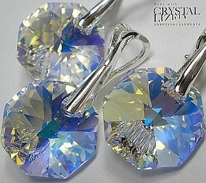 Arande SWAROVSKI piękny komplet KOLORY srebro 1205987648
