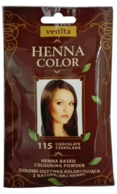 Venita Henna Color henna w proszku do farbowania włosów 115 Czekolada VEN-HEN-115