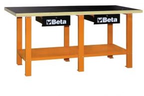 BETA Stół warsztatowy z drewnianym blatem C56W