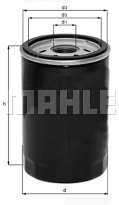 Mahle FILTR OLEJU KNECHT OC 323 JAGUAR XK WSZYSTKIE RODZAJE OC 323