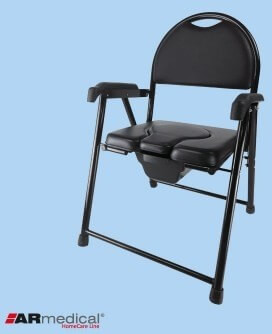 Armedical Krzesło toaletowe z miękkim siedziskiem składane AR-102 PLK023