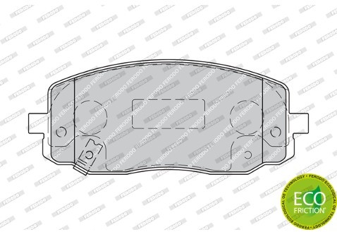FERODO (FEDERAL-MOGUL) Zestaw klocków hamulcowych, hamulce tarczowe (FEDERAL-MOGUL) FDB1783