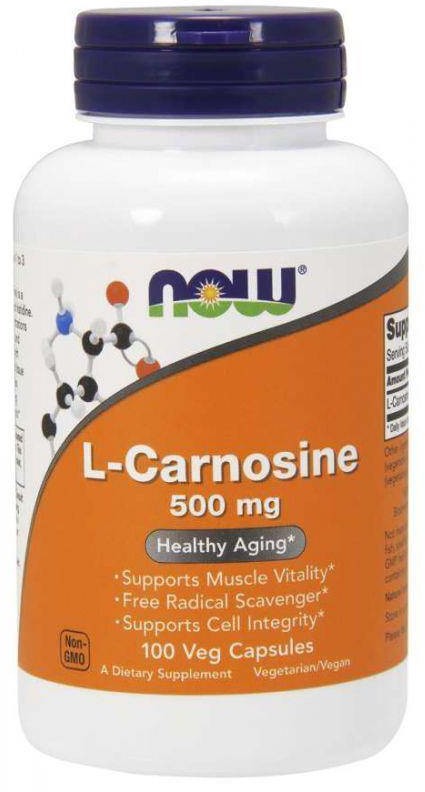 Now Foods L-Karnozyna 500 mg - L-Carnosine (100 kaps.)