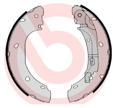 BREMBO Zestaw szczęk hamulcowych S 23 525