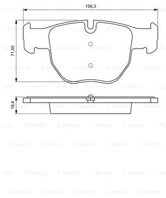 Bosch Zestaw klocków hamulcowych, hamulce tarczowe 0 986 424 687