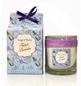 Song Of India Świeca sojowa w szkle - Francuska Lawenda - 200g Story Little Pleasures