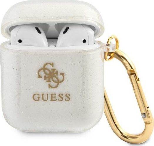 Guess Guess GUA2UCG4GT AirPods cover Transparent Glitter Collection GUE1097CL
