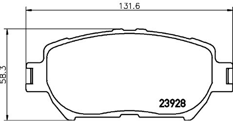 Mintex Zestaw klocków hamulcowych, hamulce tarczowe MDB2263