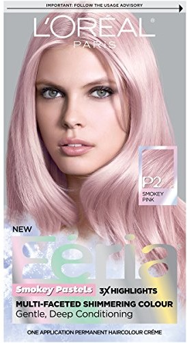 L'Oréal Paris Hair Color Feria Pastels Dye, Smokey Pink P2 by L'Oreal Paris 71249315286