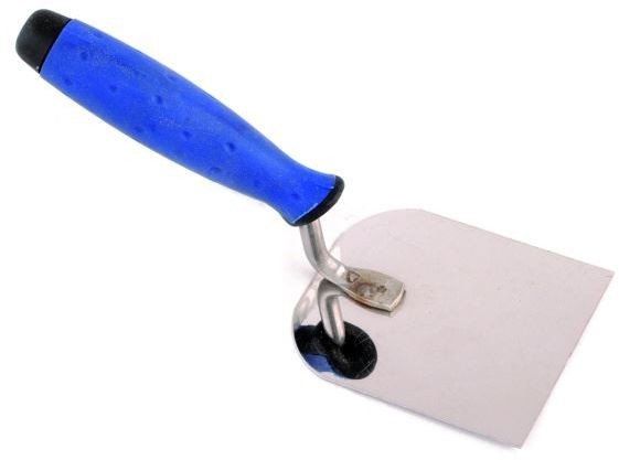 Chle-mar Szpachla odgięta nierdzewna uchyt gumowy 120mm