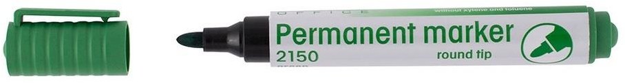 D.rect Marker 2150 perm. okrągły zielony (12szt)