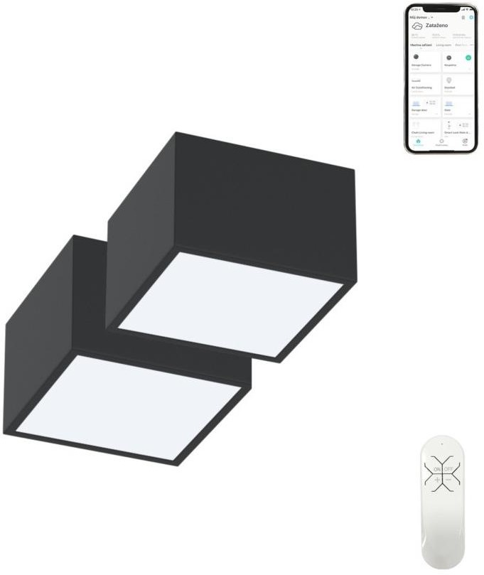 Immax Neo Immax Neo 07074L-15BD - Pakiet 2x lampa sufitowa LED CANTO 2xLED/12W/230V ZigBee