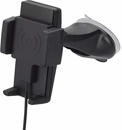 HR imotion Universal Fast Wireless Charging 5 W, 7,5 W, 10 W rozwiązanie do mocowania smartfonów o szerokości od 57 mm do 86 mm [zaprojektowane w Niemczech I w zestawie ładowarka wysokiej jakości I ob
