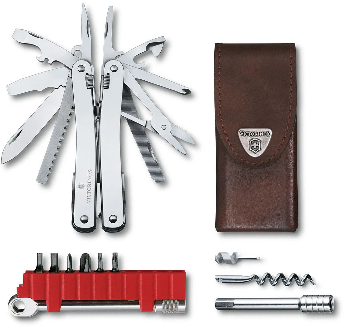 Victorinox Multitool Victorinox SwissTool Spirit X Plus Ratchet - etui skórzane (3.0236.L) 3.0236.L