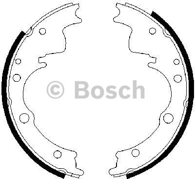 BOSCH Zestaw szczęk hamulcowych 0 986 487 287