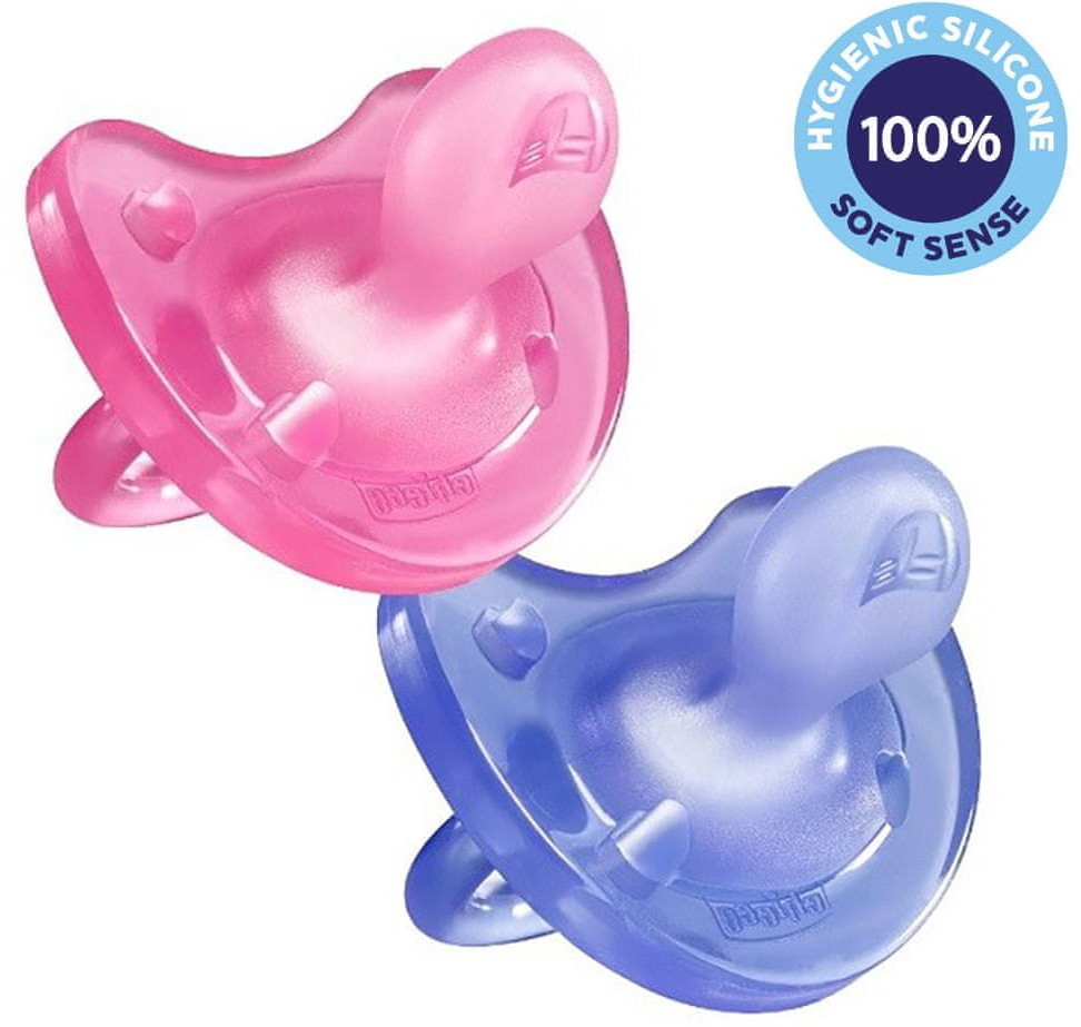 Chicco Smoczek silikonowy Physio Soft dziewczynka 2 szt. 16 36m