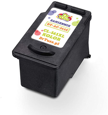 DrTusz Tusz Zamiennik CL-561 XL do Canon 3730C001) Kolorowy)
