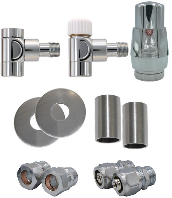 Vario Term Zestaw All in One Lux II, Kolor: Mosiądz antyczny, Rodzaj instalacji: Alu Pex - 16x2 mm AQGSO211CFK/PEX