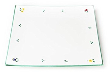 Gmundner Keramik Gmundner ceramika manufaktura 0321tpec31 streublumen miejsca talerz prostokątny, 31 x 31 cm 0321TPEC31