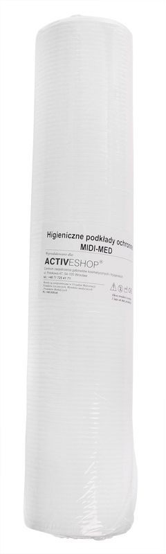 ACTIVESHOP JEDNORAZOWE PRZEŚCIERADŁO PAPIEROWE PODFOLIOWANE 51CM