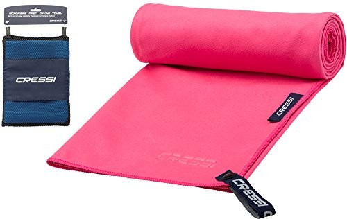 Cressi Microfibre Fast Drying ręcznik z mikrofibry do morze, plaża, sport, pływanie, czerwony, 60x120cm XVA890058