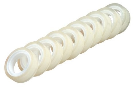 Herlitz klebefilme, 10 sztuki, 10 m X 12 MM, przezroczysty 8733008