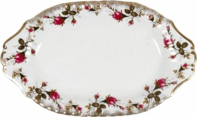 Chodzież IWONA B013 PÓŁMISEK OWALNY 24CM ZŁOTA RÓŻA 5903353178806