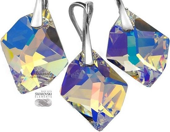 Arande SWAROVSKI piękny komplet SREBRO COSMIC AURORA 4283318243
