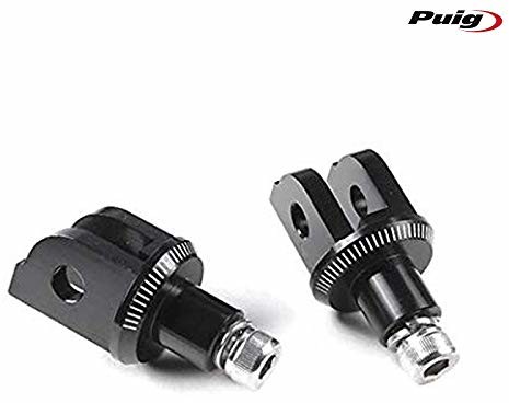 Puig Podnóżki adaptery zestaw pasażera 9541N do KYMCO Ak 550 17'-18', czarne 9541N