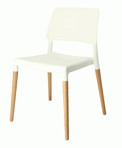 Elior Skandynawskie krzesło Pollo - białe