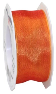 Pattberg Na prezent 40 MM 25 m Four Seasons  z organzy z drutu, pomarańczowy 6074025-620