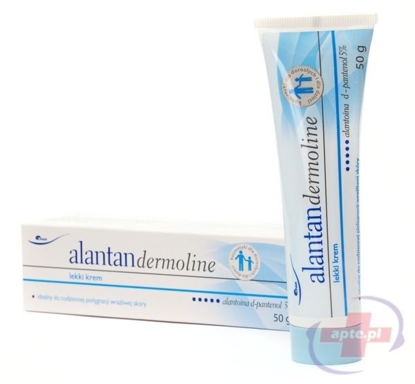 zaczerwieniona Alantan dermoline lekki krem 50g