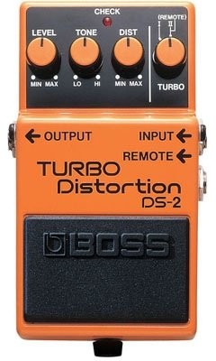 Boss DS-2 Turbo Distortion, efekt urządzenia w przypadku gitara elektryczna FBA_DS-2