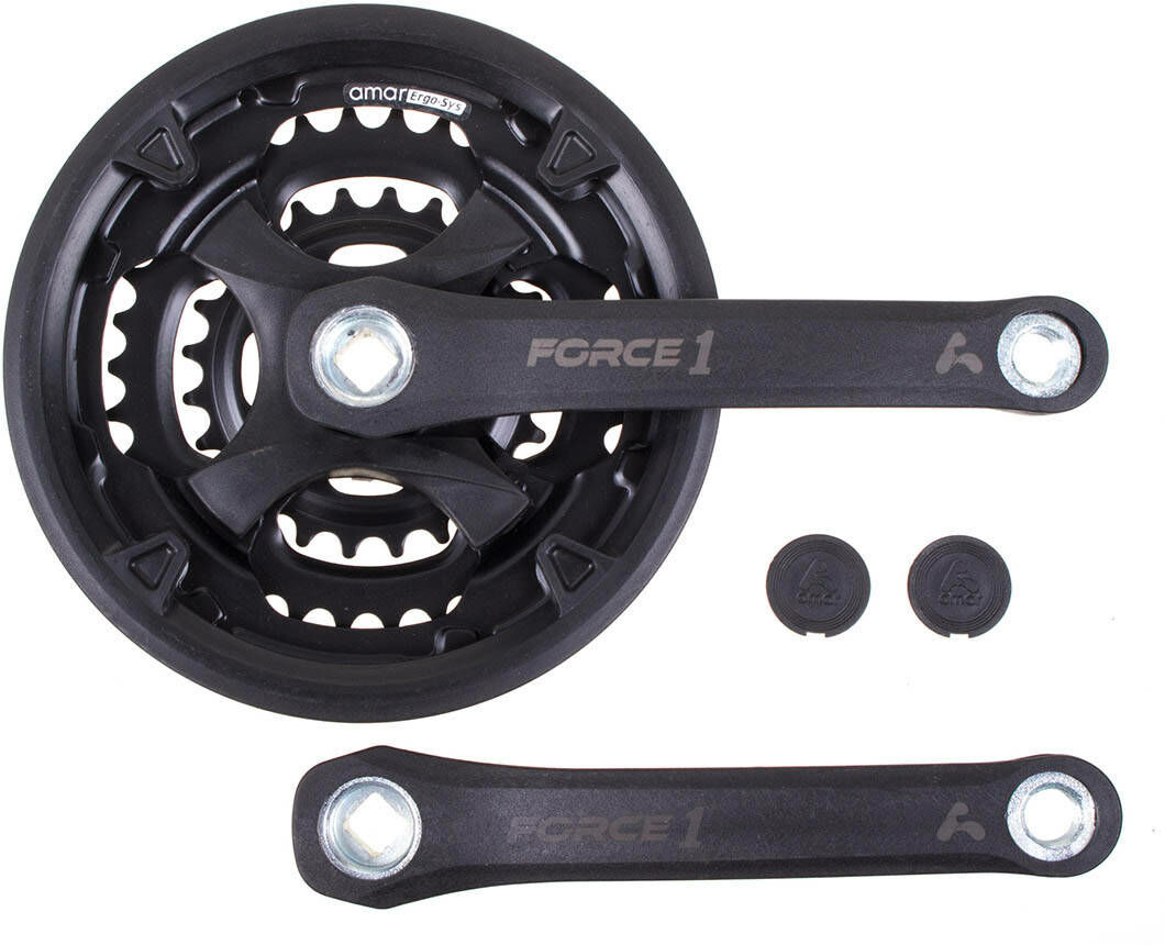 Amar Wheels Mechanizm korbowy Amar FORCE 1 24-34-42T 170mm czarny z osłoną 150541
