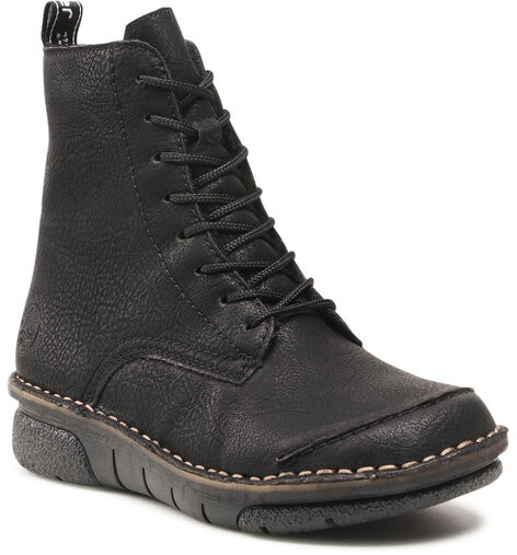Rieker Botki 73310-00 Czarny
