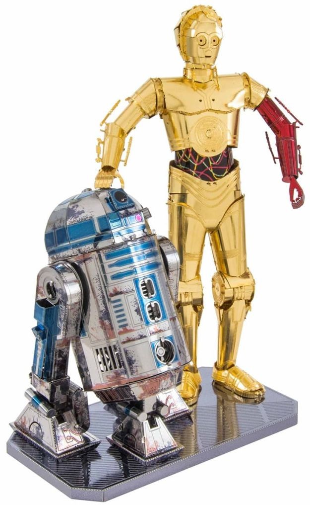 Metal Earth Zestaw modeli 3D Gwiezdne Wojny R2D2 & C-3PO, 570276 Eureka