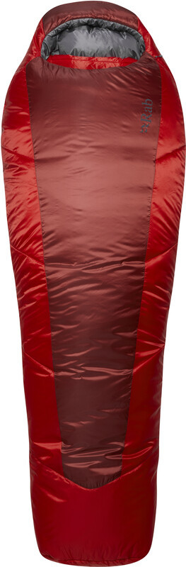 Rab Rab Solar Eco 3 Sleeping Bag Regular, czerwony Right Zipper 2022 Śpiwory syntetyczne QSS-08-OXB-REG-RZ