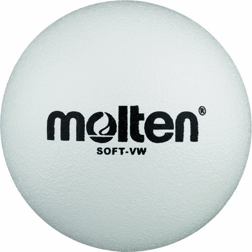 Molten Softball piłka do siatkówki, biała 210 mm Soft-VW