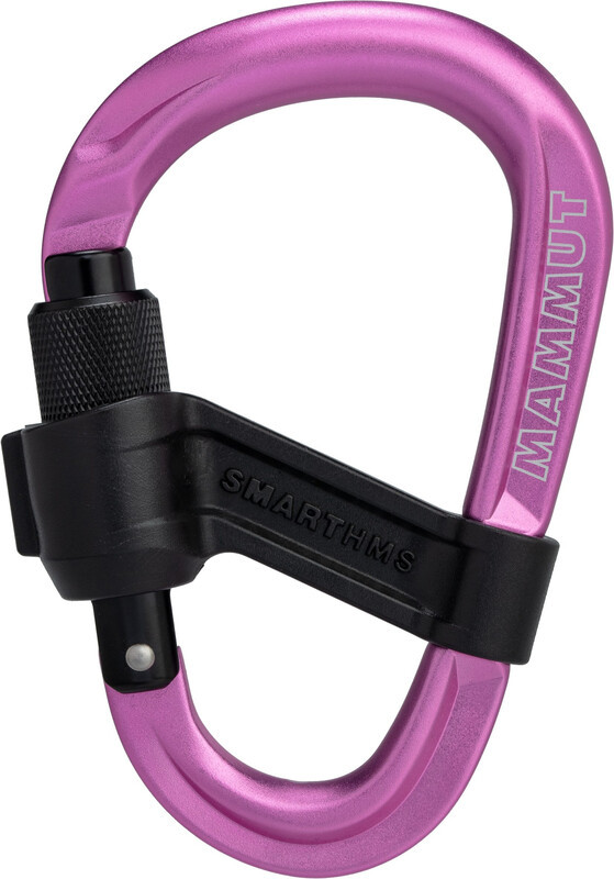 Mammut Smart HMS 2.0 Screwgate Carabiner, różowy/czarny 2022 Karabinki niezakręcane 2040-02550-15274-1