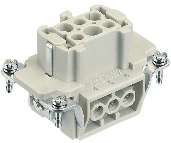 Harting Han E 06 pos female insert screw 09330062701