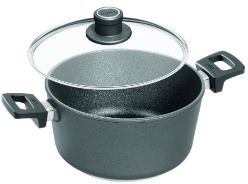 Woll 24 cm, wysokość 12 cm, 4.5 litrów garnków  124ill Induction Line odlew z 2 bocznymi uchwytami wraz z bezpiecznego szkła pokrywa 20410