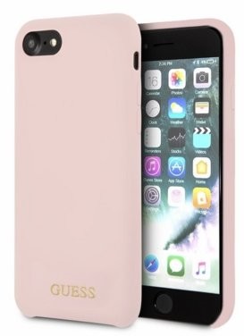 Guess Silicone - Etui iPhone 8 / 7 jasny róż