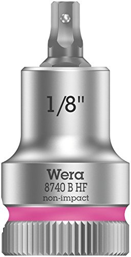 Wera 05003080001 8740 szer. HF bitnuss grzechotek Zyklop z funkcją uchwytu do śrub z łbem walcowym z gniazdem sześciokątnym