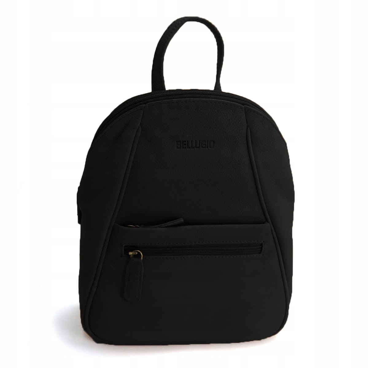 Bellugio Plecak damski czarny skóra naturalna
