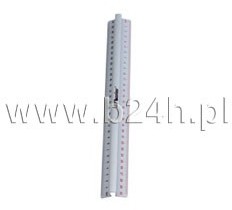 Nieprzypisany Linijka aluminiowa 20 cm uchwyt 30160) LENI005