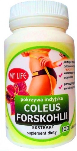 Komfar Pokrzywa Indyjska Coleus 700mg 100 tabl Forskolin