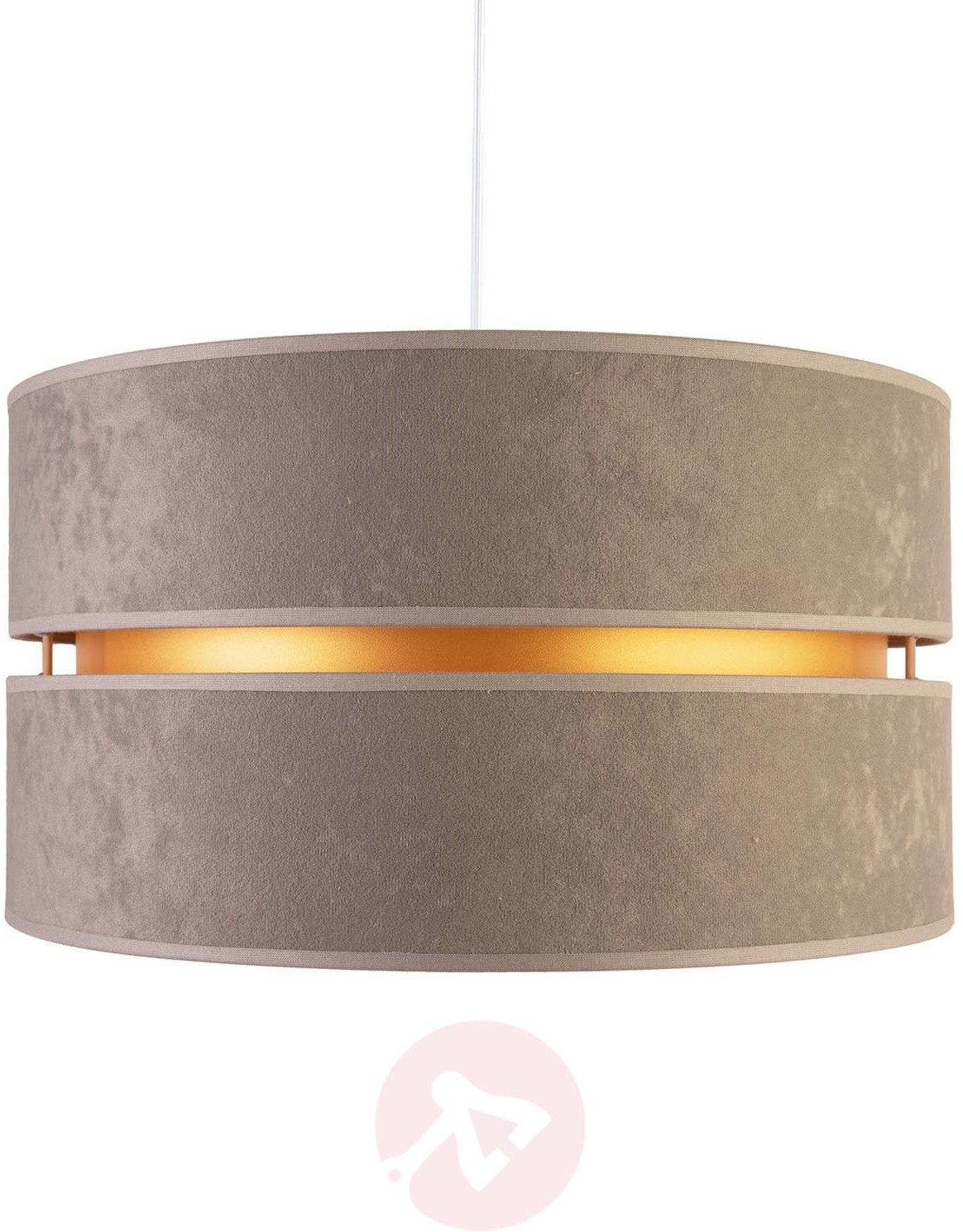 DUOLLA Lampa wisząca Duo, szara/złota