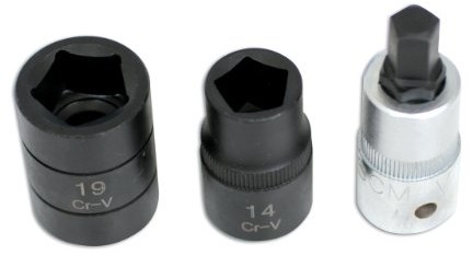 Laser 4512 4512 fuenfkant nasadki i bit-zestaw 3-częściowy LAS4512