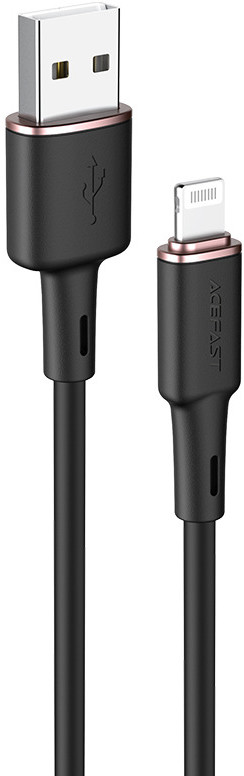 Acefast kabel MFI USB - Lightning 1,2m, 2,4A czarny (C2-02 black) C2-02-A-L black