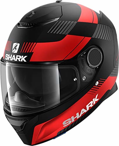 Shark Kask motocyklowy Spartan Strad matowy czarny czerwony KRA, XL HE3439EKRAXL